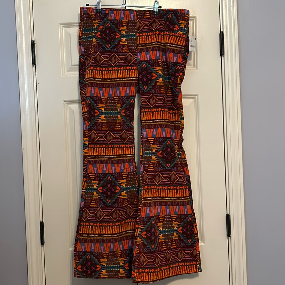 We The Free Colorful Geometric Boot Cut Pants